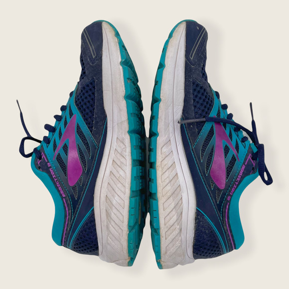 Brooks Addiction 13 Lace Up Running Athletic Sneakers Blue Purple 6 - Picture 5 of 8